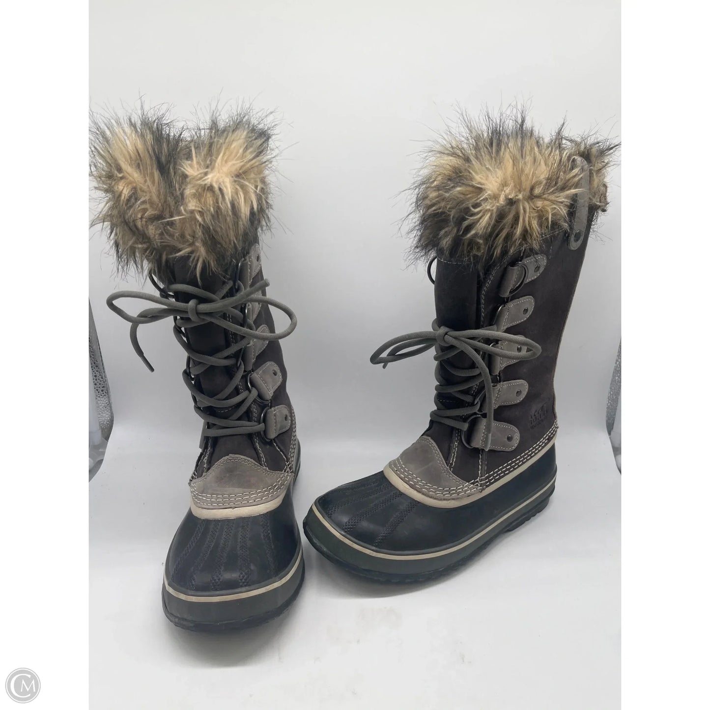 Boots Mid-calf Flats By Sorel In Grey, Size: 8.5