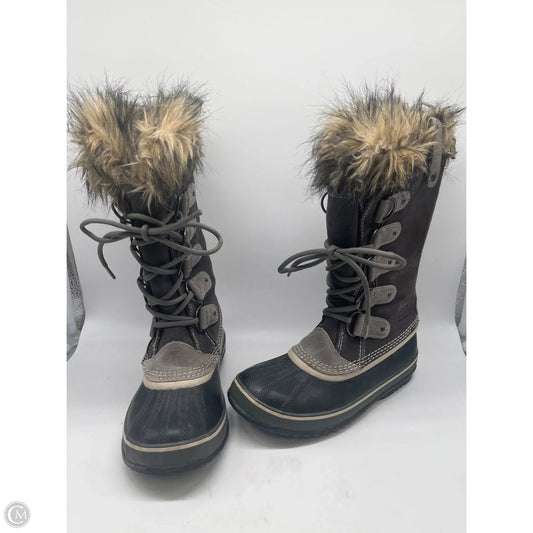 Boots Mid-calf Flats By Sorel In Grey, Size: 8.5