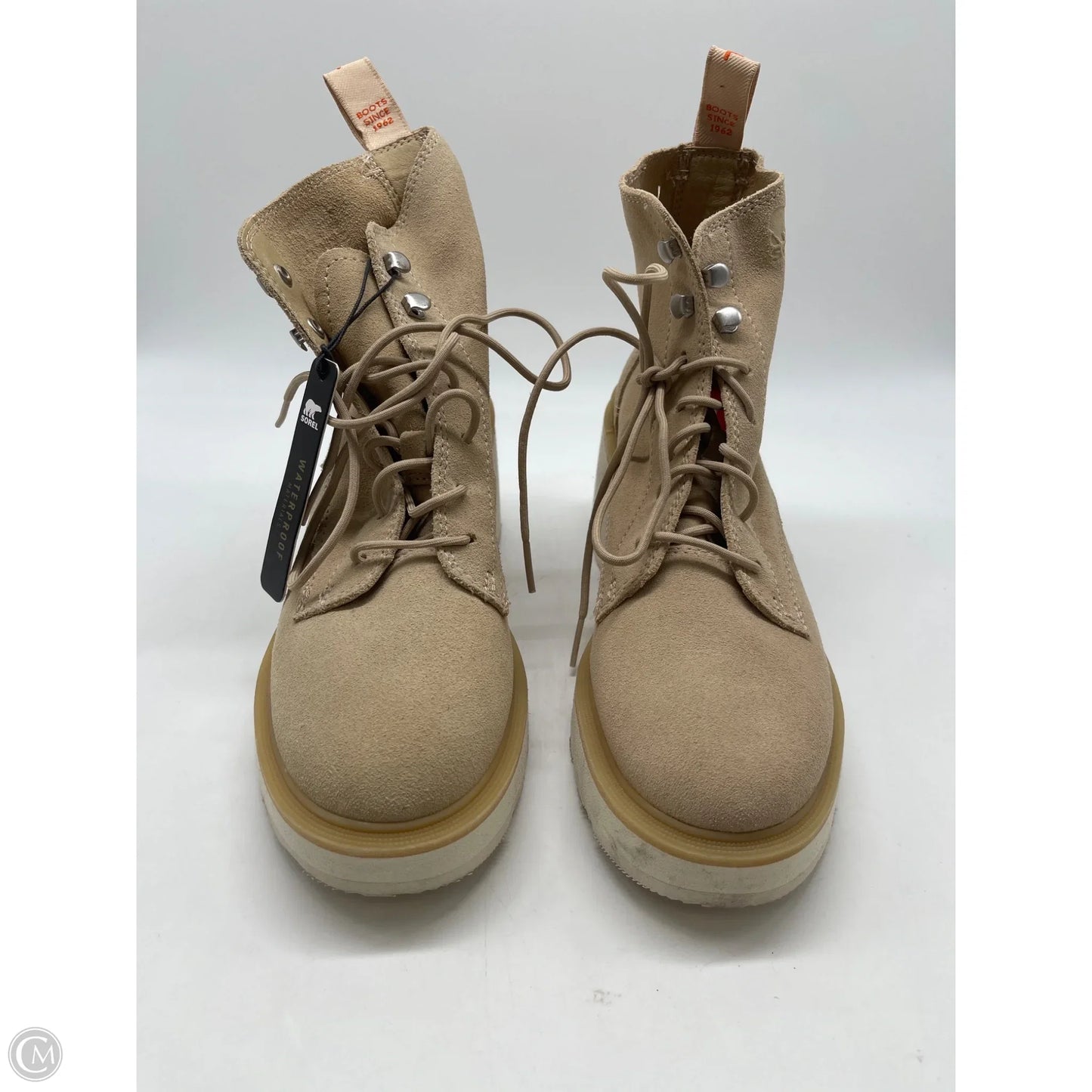 Boots Ankle Heels By Sorel In Tan, Size: 7