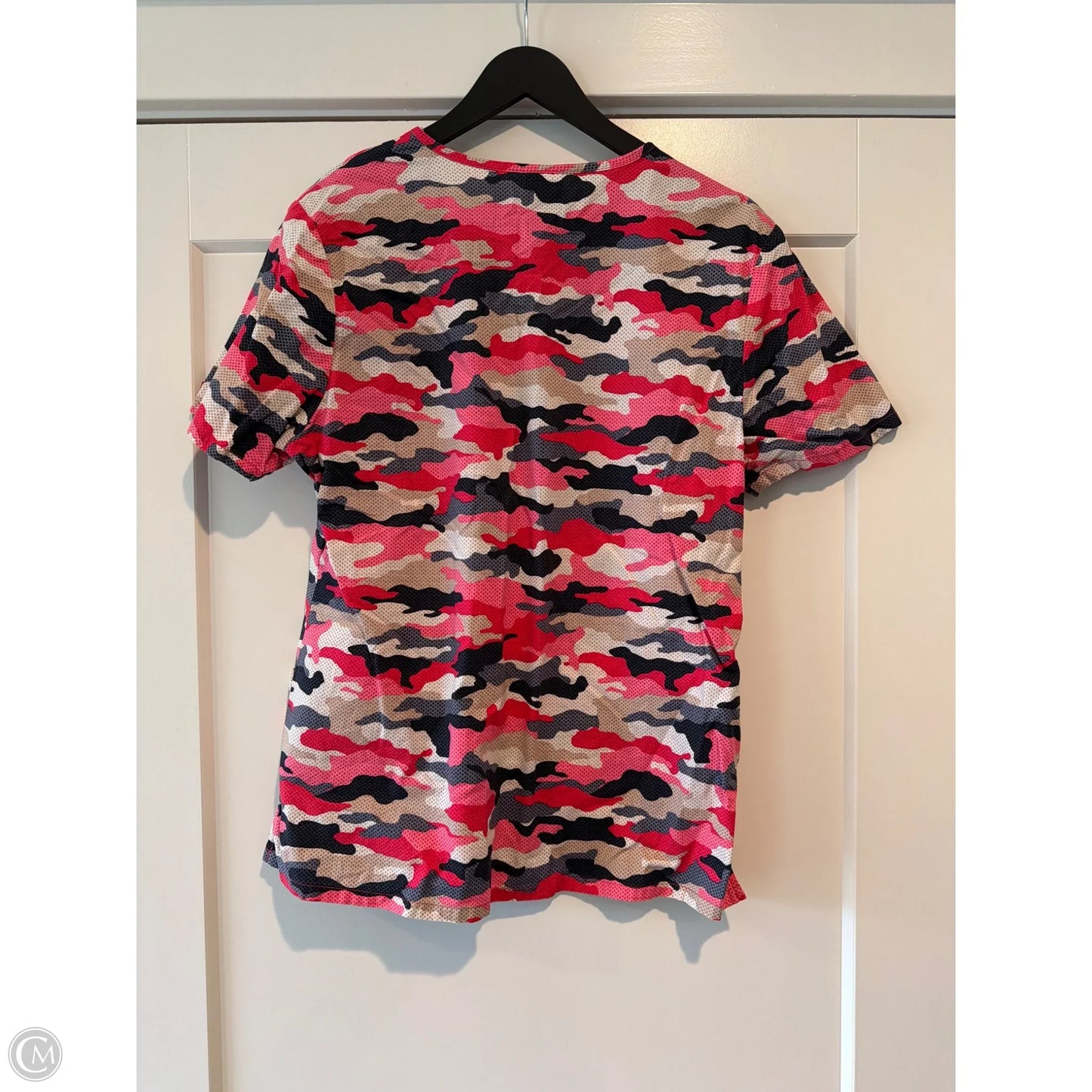 Top Short Sleeve By Dickies In Camouflage Print, Size: M