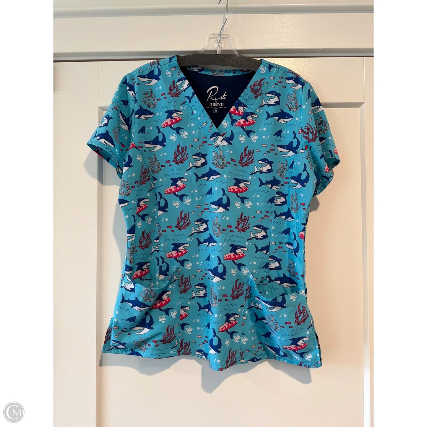 Top Short Sleeve By Clothes Mentor In Grey, Size: M
