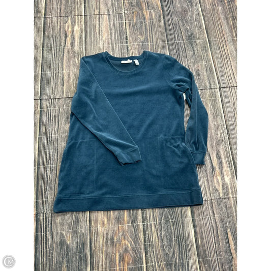 Sweatshirt Crewneck By Denim And Co Qvc In Blue, Size: S