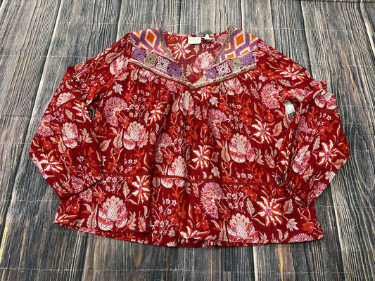 Top Long Sleeve By Rachel Zoe In Red, Size: M