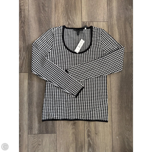 Top Long Sleeve By White House Black Market In Black, Size: Mp