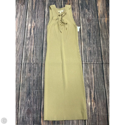 Dress Casual Maxi By Michael By Michael Kors In Tan, Size: L