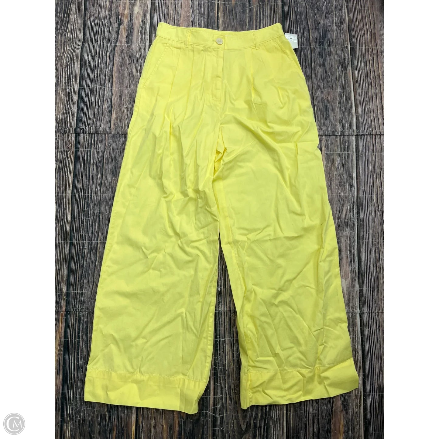 Pants Wide Leg By Loft In Yellow, Size: 2
