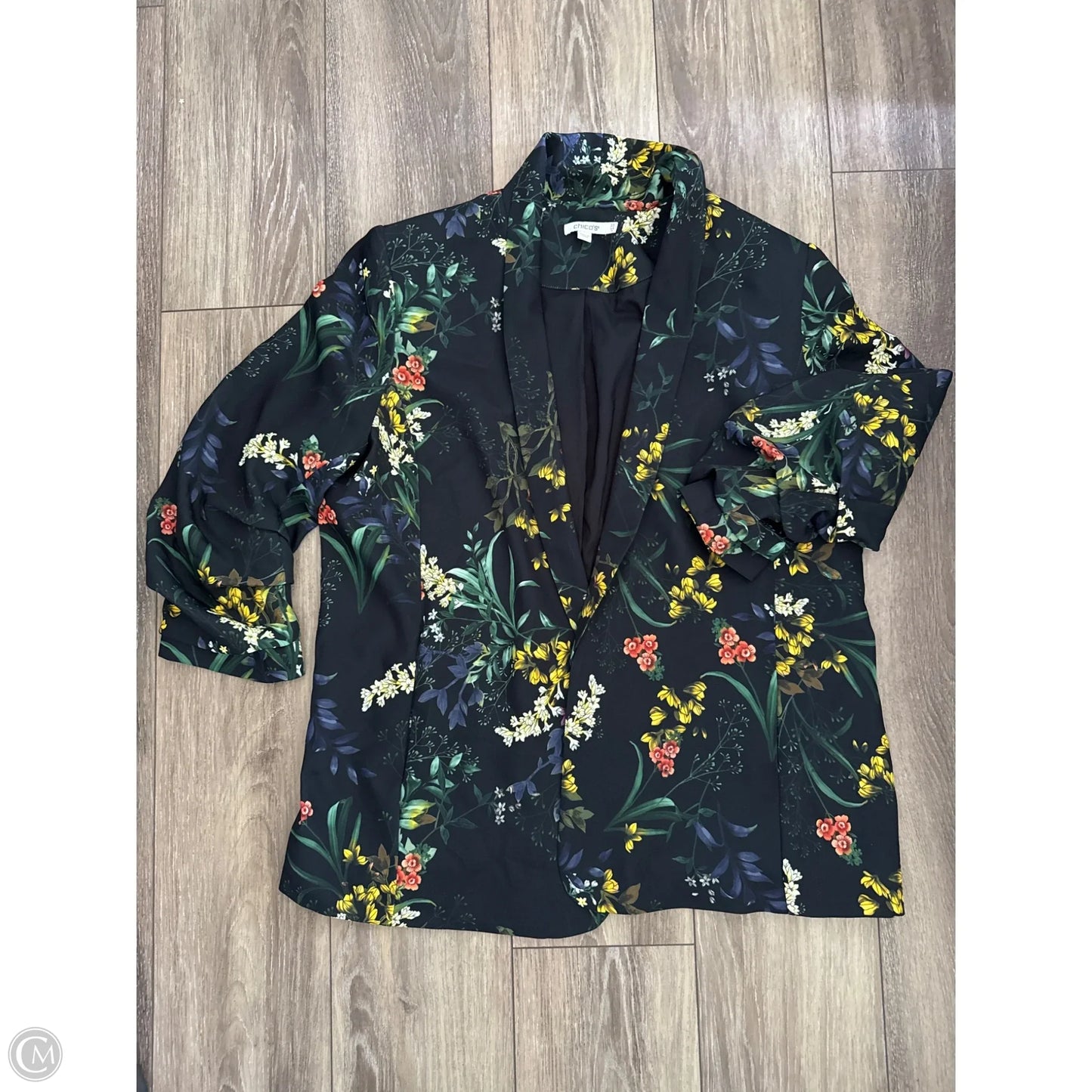 Blazer By Chicos In Black, Size: 14