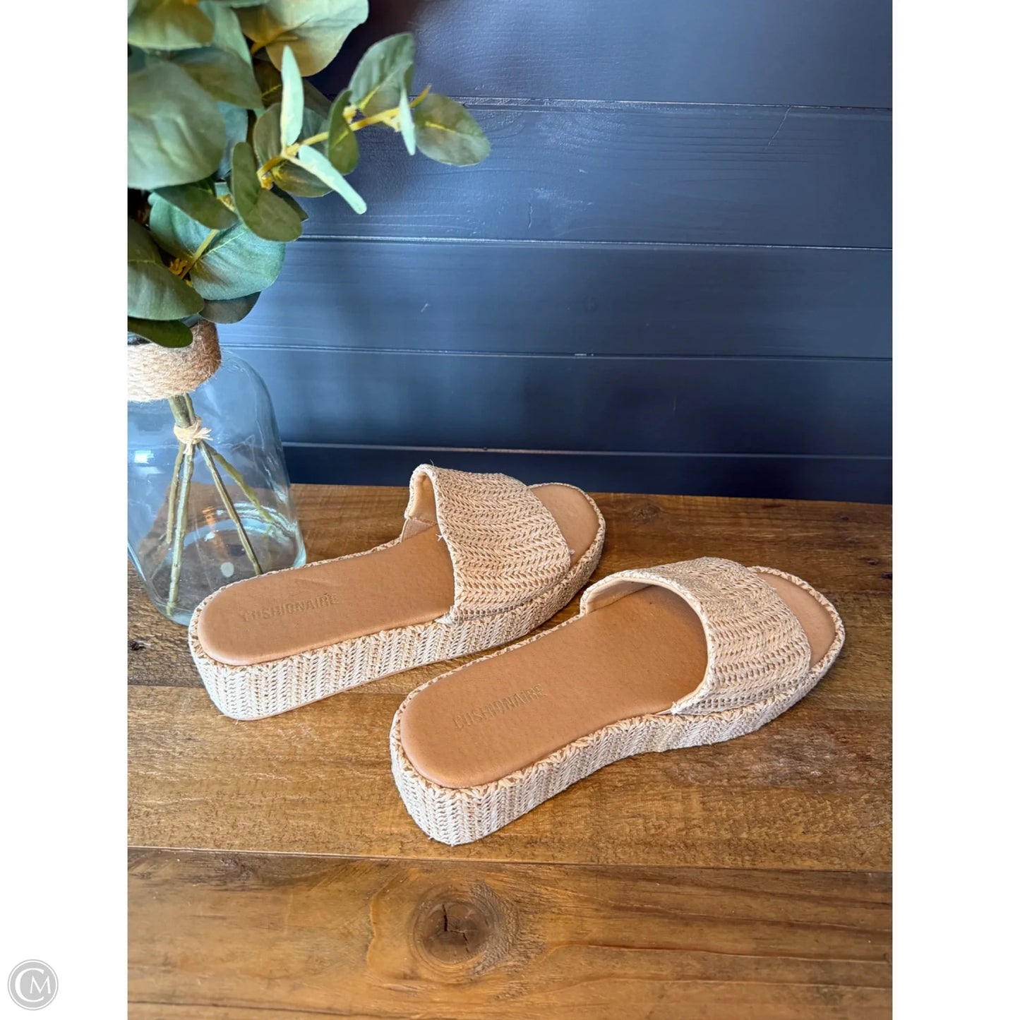 Sandals Flats By Cushionaire In Tan, Size: 8