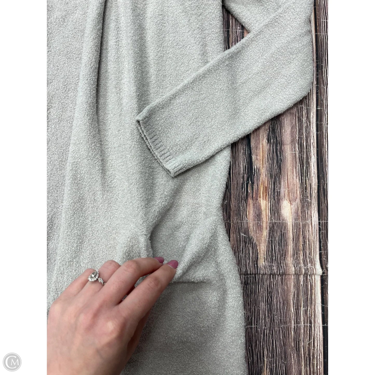 Sweater Cardigan By Barefoot Dreams In Grey, Size: S