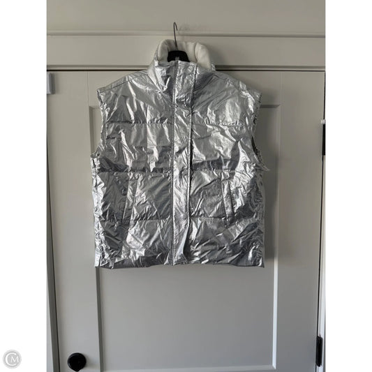 Vest Puffer & Quilted By Coco And Carmen In Silver, Size: S