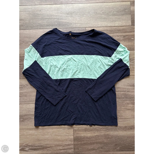 Top Long Sleeve Designer By Lilly Pulitzer In Blue, Size: Xl