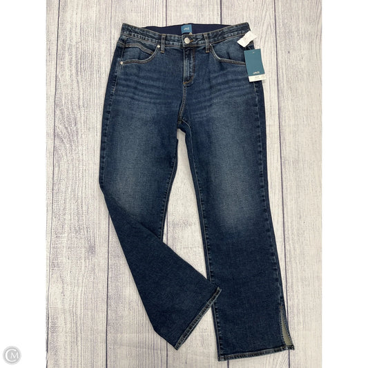 Jeans Straight By Jag In Blue Denim, Size: 16