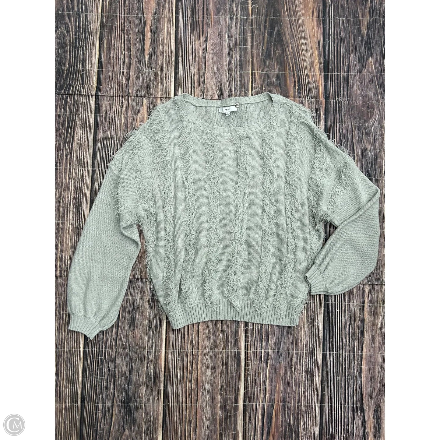 Top Long Sleeve By Fate In Grey, Size: S