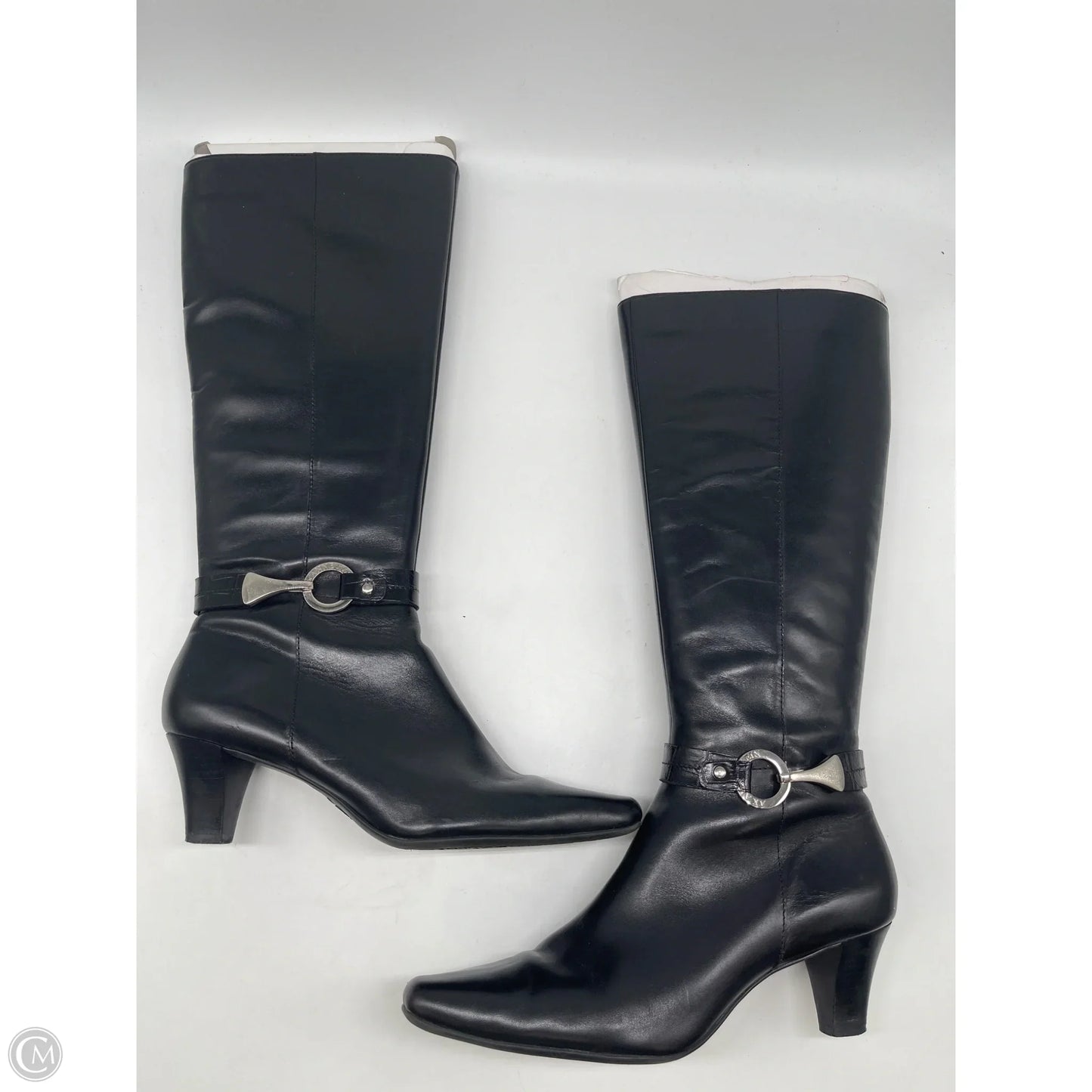 Boots Knee Heels By Anne Klein In Black, Size: 7.5