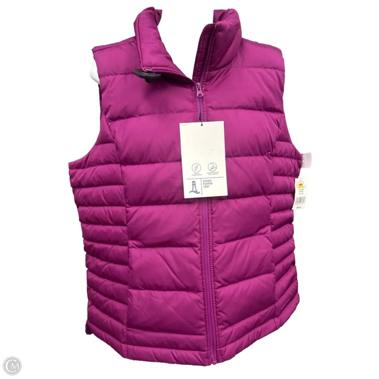 Vest Puffer & Quilted By Lands End In Purple, Size: Xl