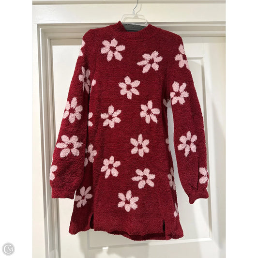Dress Sweater By Francesca's In Red, Size: L