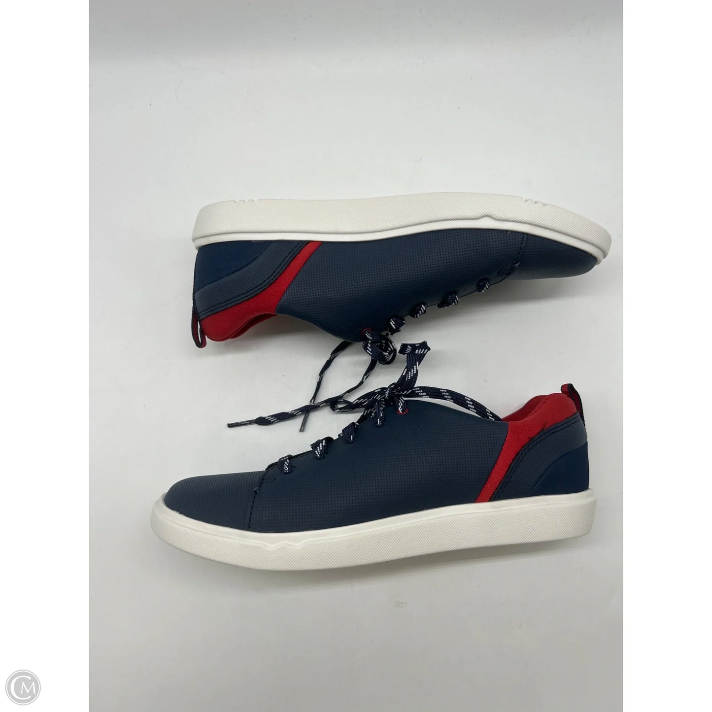 Shoes Sneakers By Clarks In Blue, Size: 8