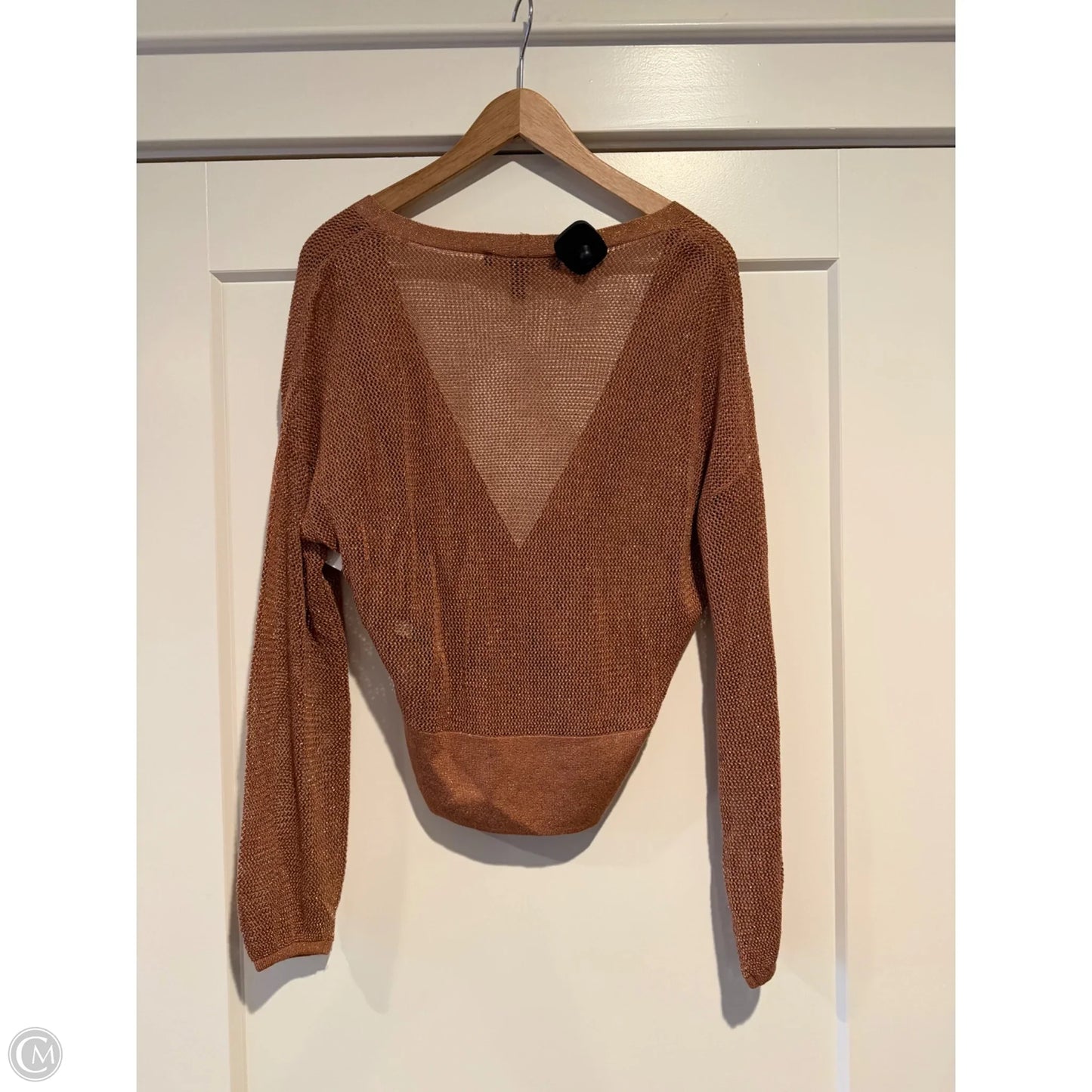 Top Long Sleeve By White House Black Market In Bronze, Size: S