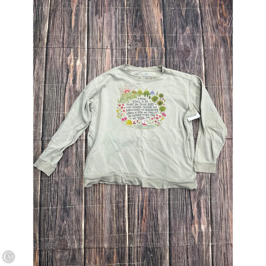 Top Long Sleeve By Natural Life In Grey, Size: S