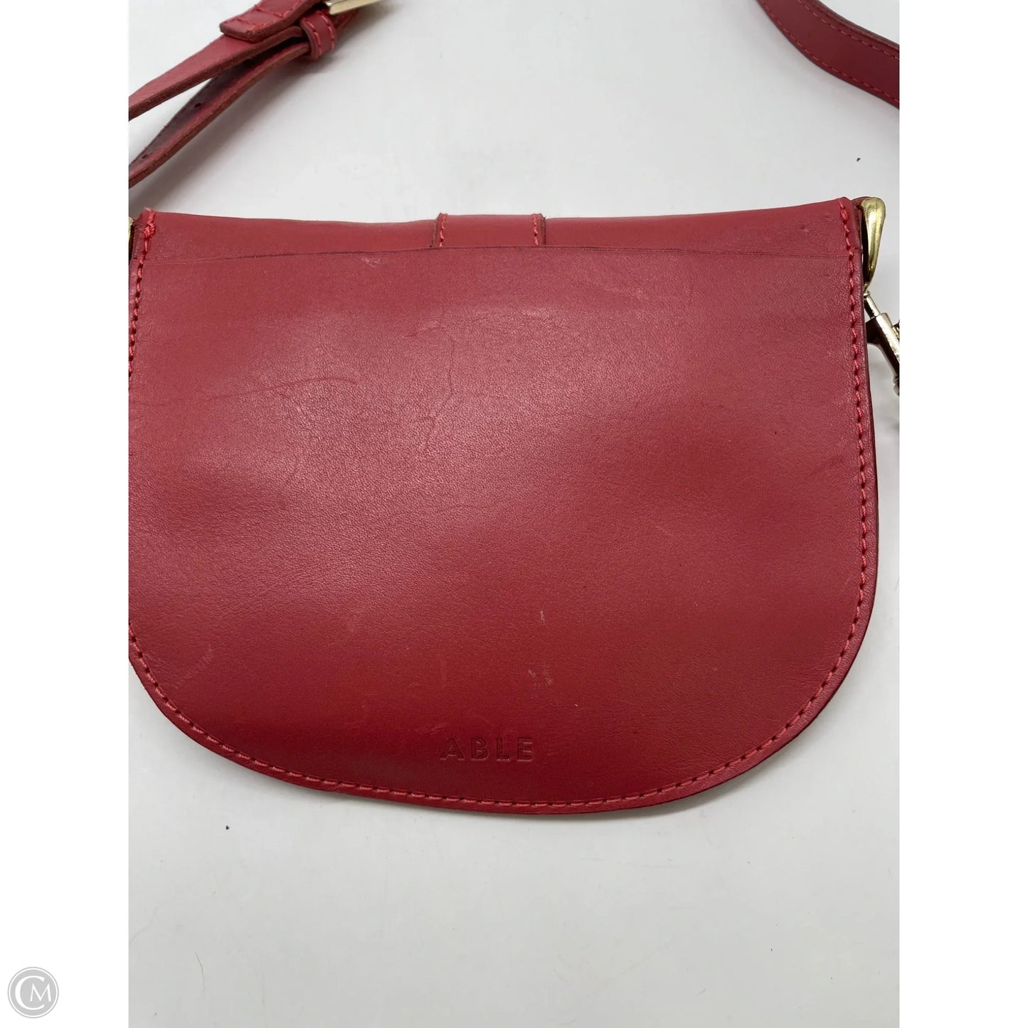Crossbody Leather By Able, Size: Small