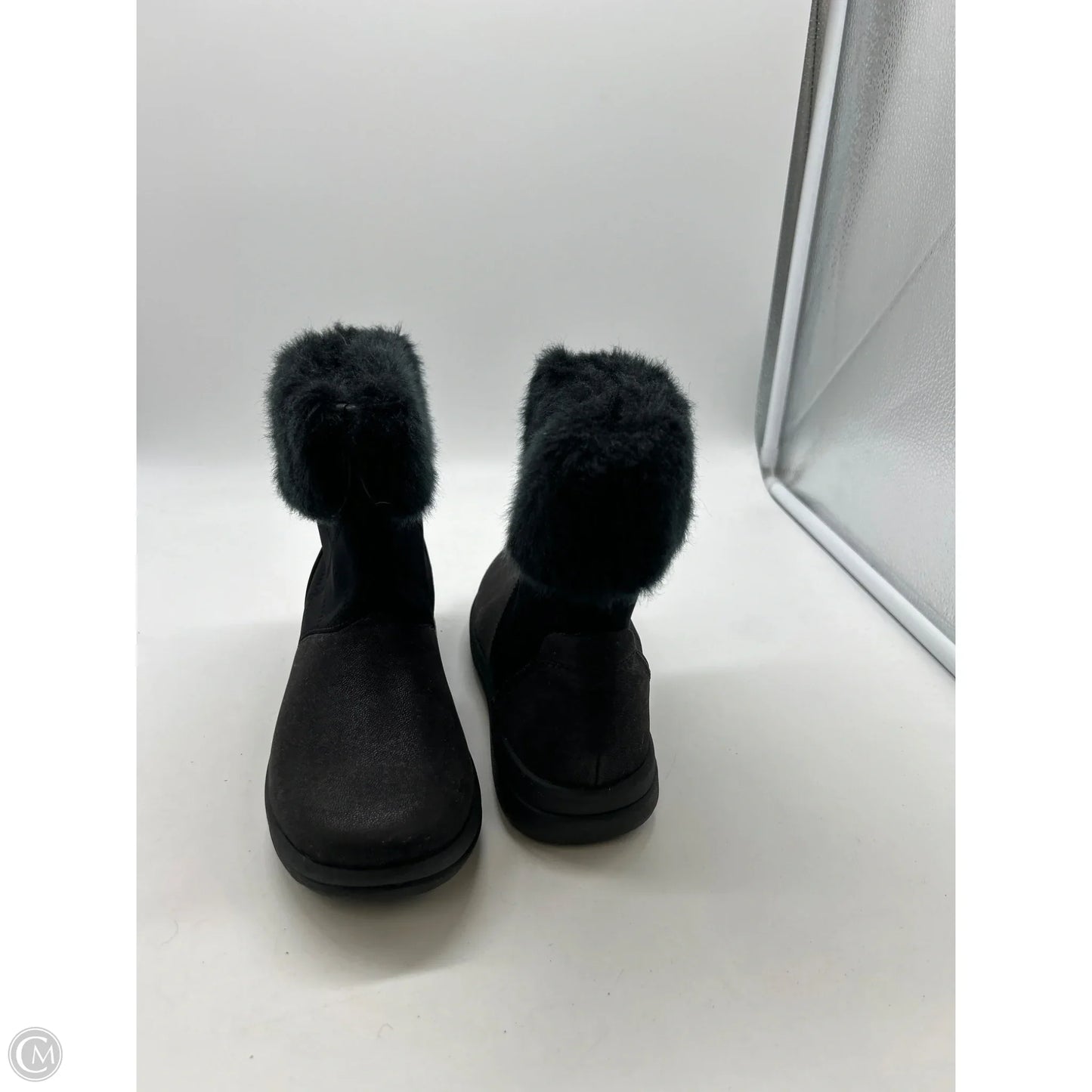 Boots Ankle Flats By Clarks In Black, Size: 7