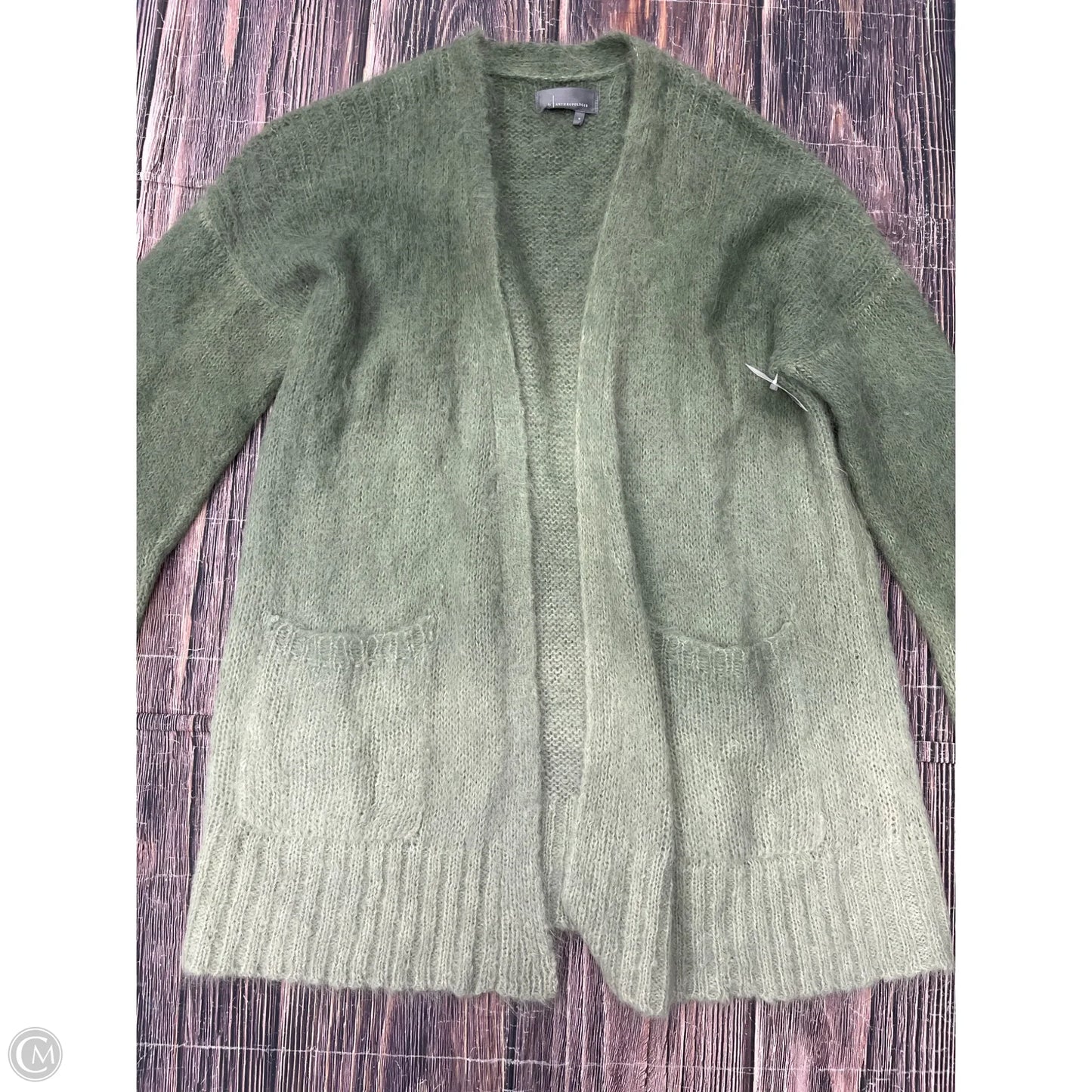 Sweater Cardigan By Anthropologie In Green, Size: M