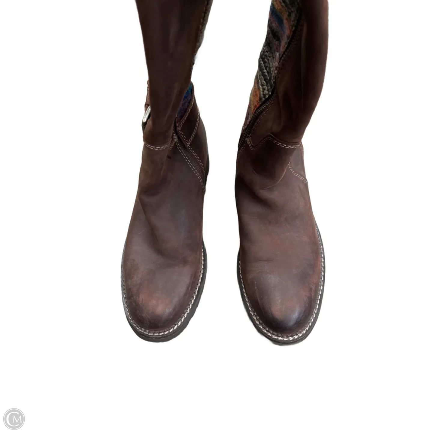 Boots Knee Flats By Cmc In Brown, Size: 9.5