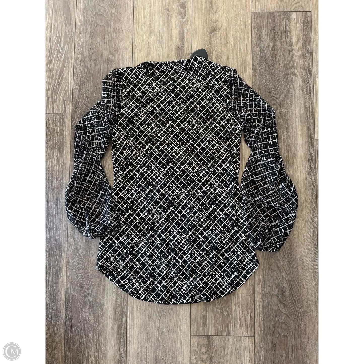Top Long Sleeve By White House Black Market In Black, Size: Xxs