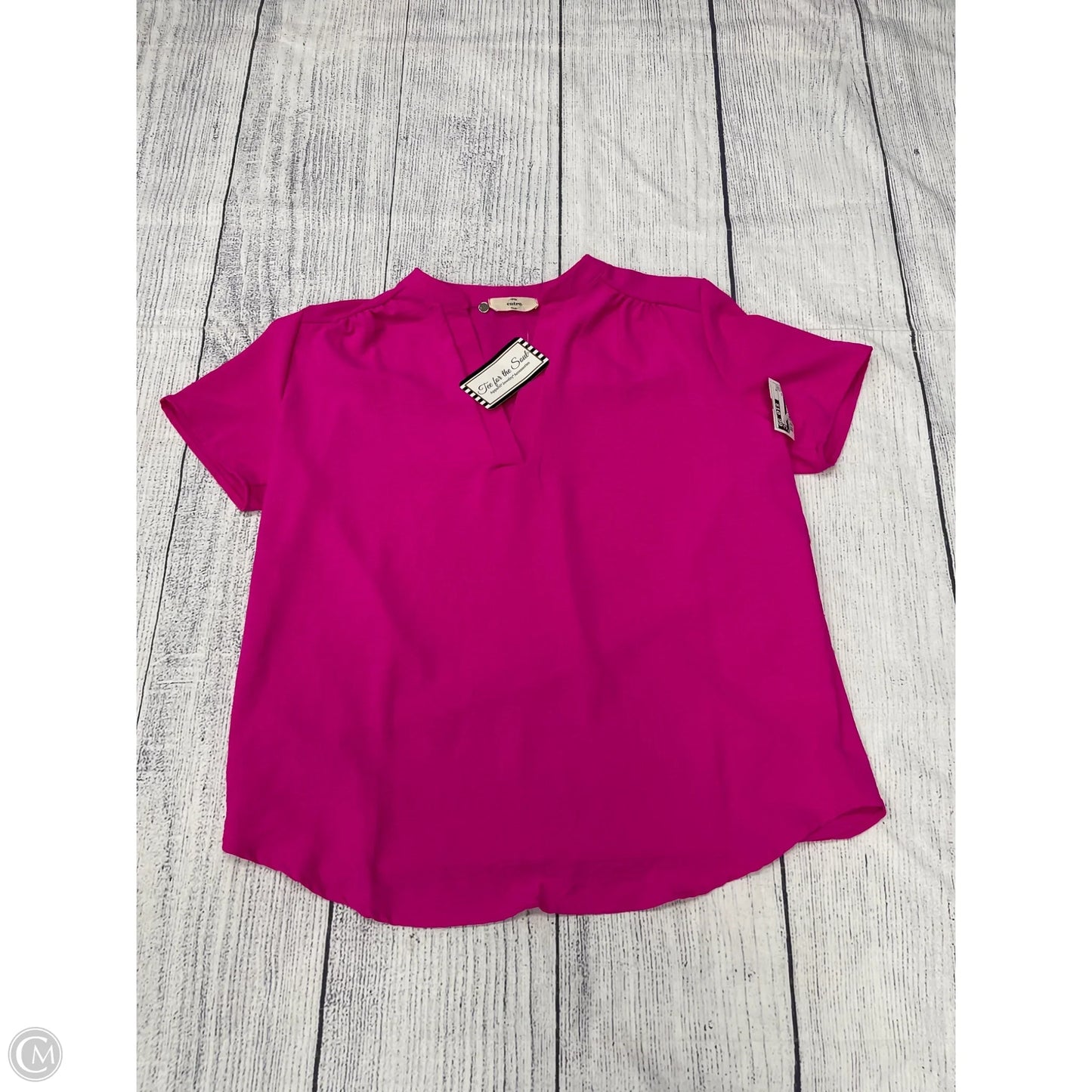 Top Short Sleeve By Entro In Pink, Size: M