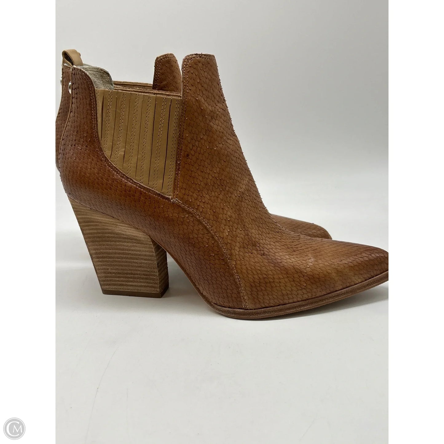 Boots Ankle Heels By Donald Pliner In Brown, Size: 9.5