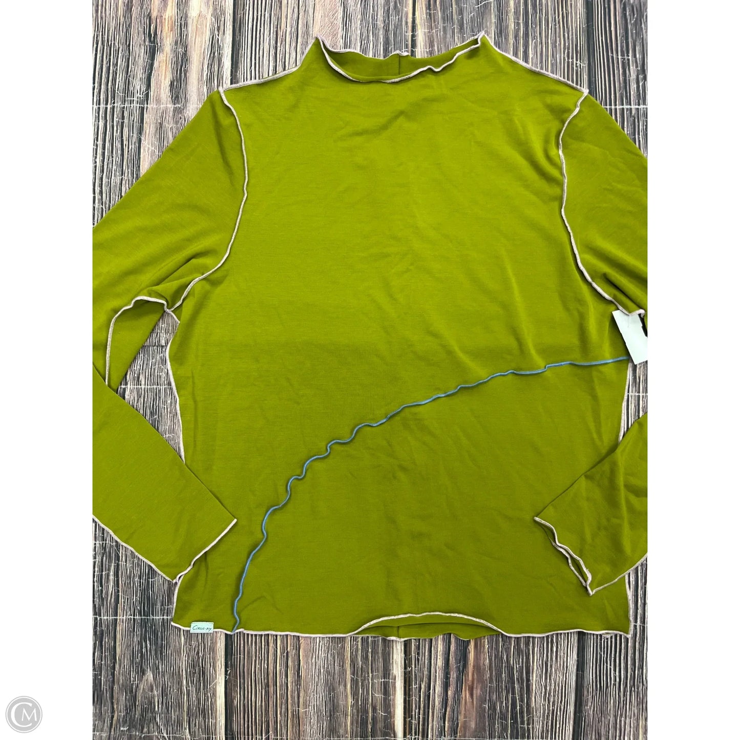 Top Long Sleeve Basic By Sam Edelman In Green, Size: Xl