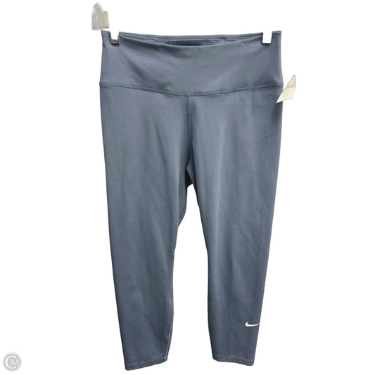 Athletic Leggings By Nike In Blue, Size: S