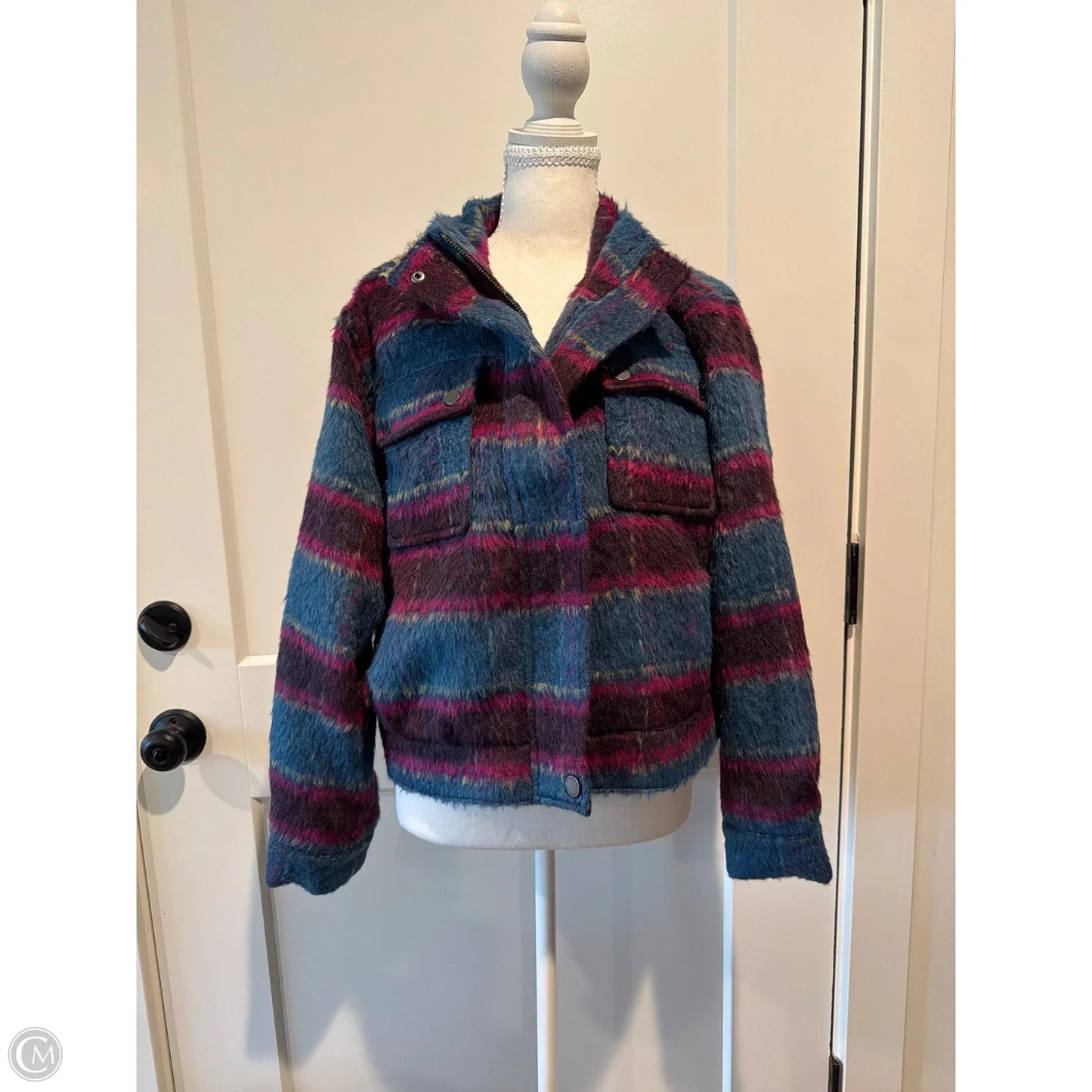 Jacket Shirt By G By Giuliana In Blue, Size: M