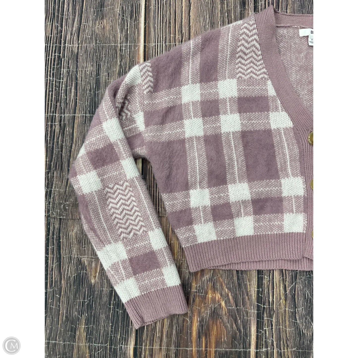 Sweater Cardigan By Bp In Purple, Size: M
