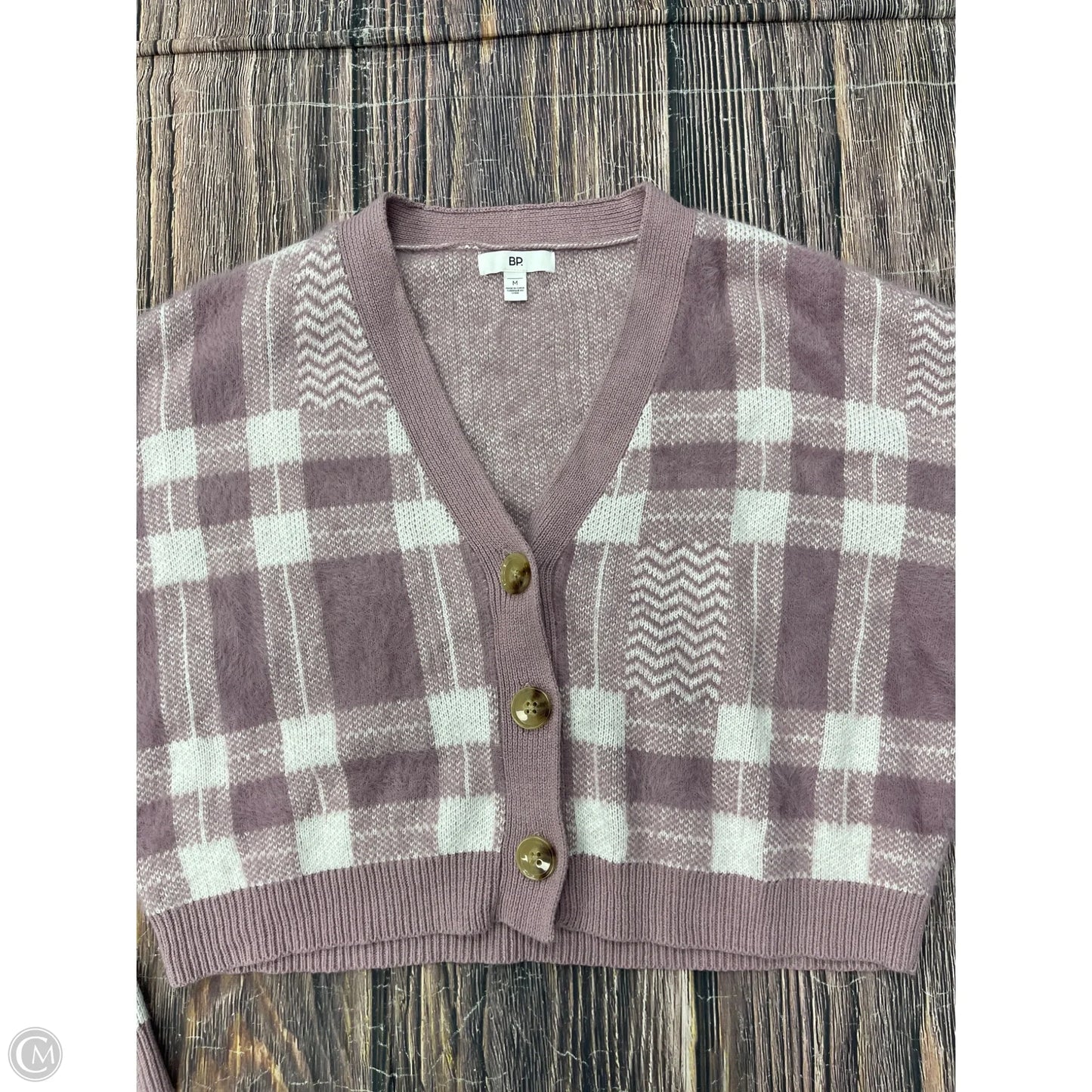 Sweater Cardigan By Bp In Purple, Size: M