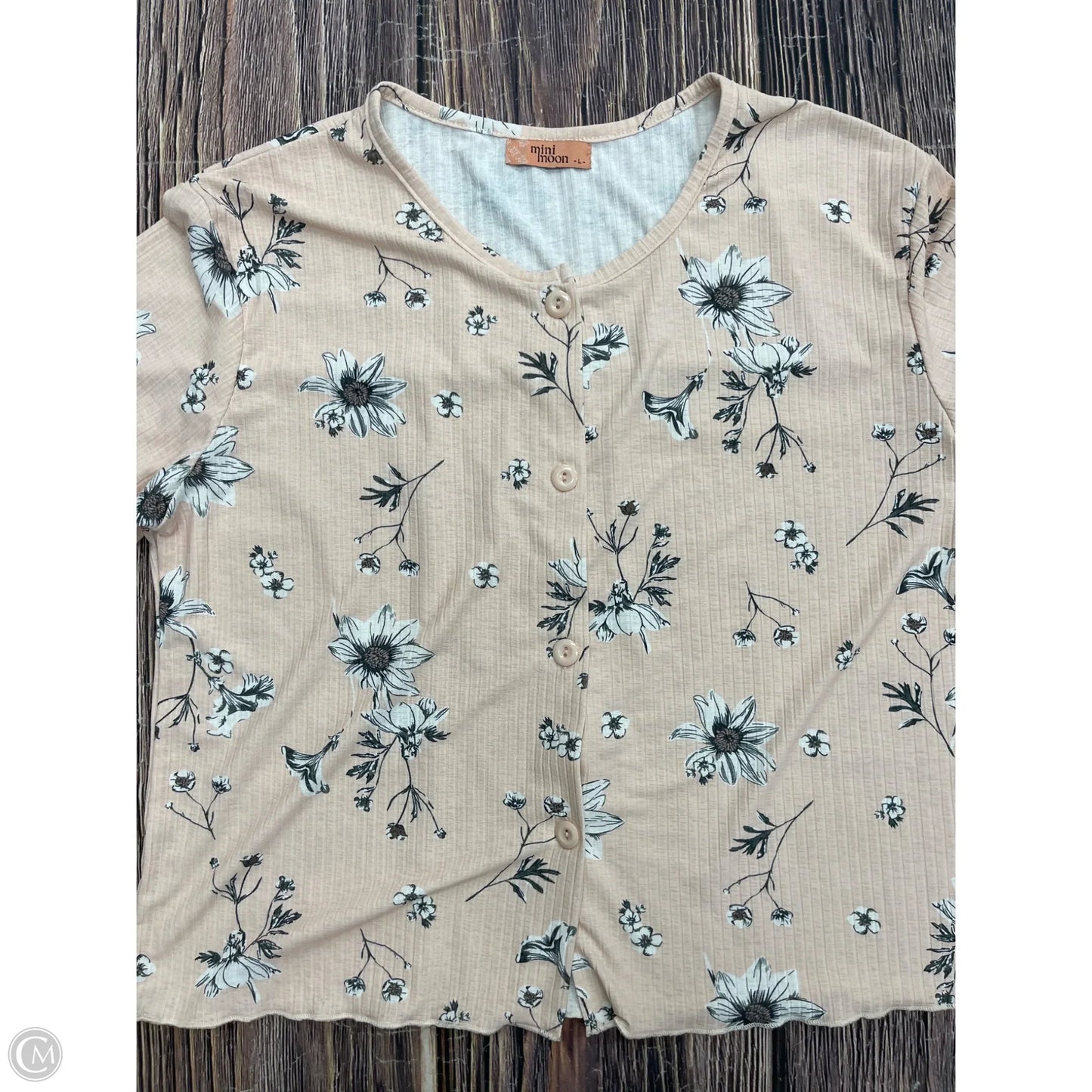 Top Short Sleeve By Clothes Mentor In Pink, Size: L