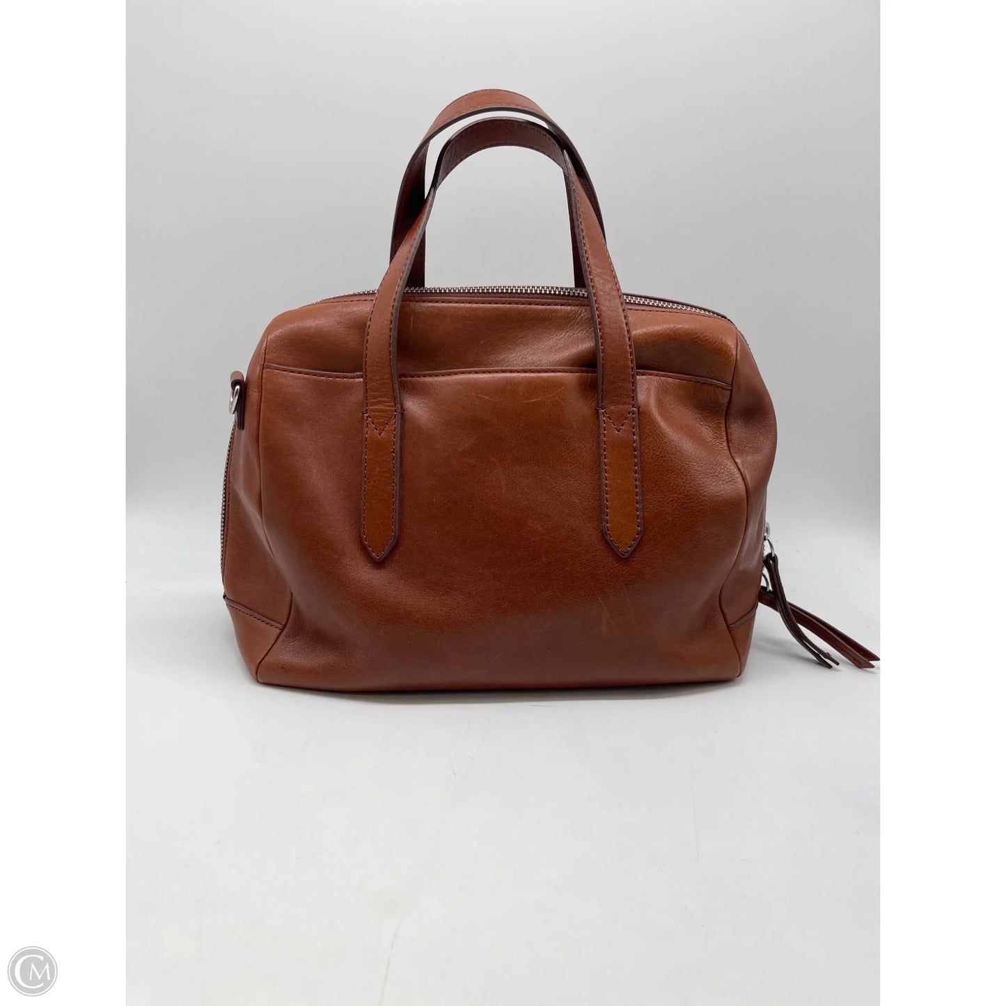 Crossbody Leather By Fossil, Size: Medium