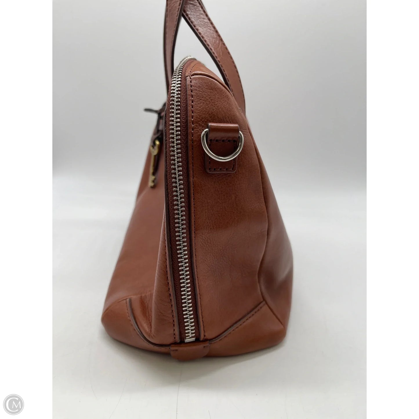 Crossbody Leather By Fossil, Size: Medium