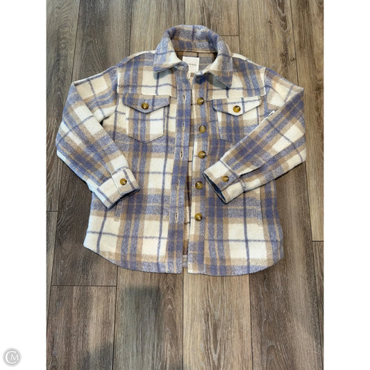 Jacket Shirt By Avec Les Filles In Purple, Size: S