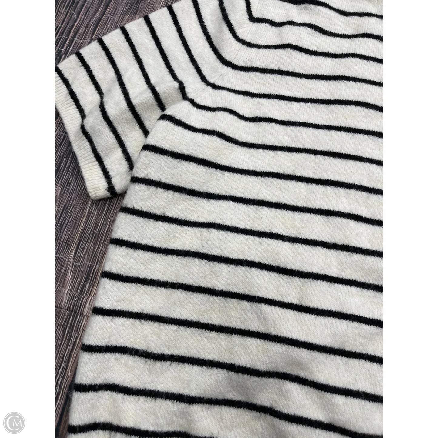 Sweater Short Sleeve By H&m In Striped Pattern, Size: 4x