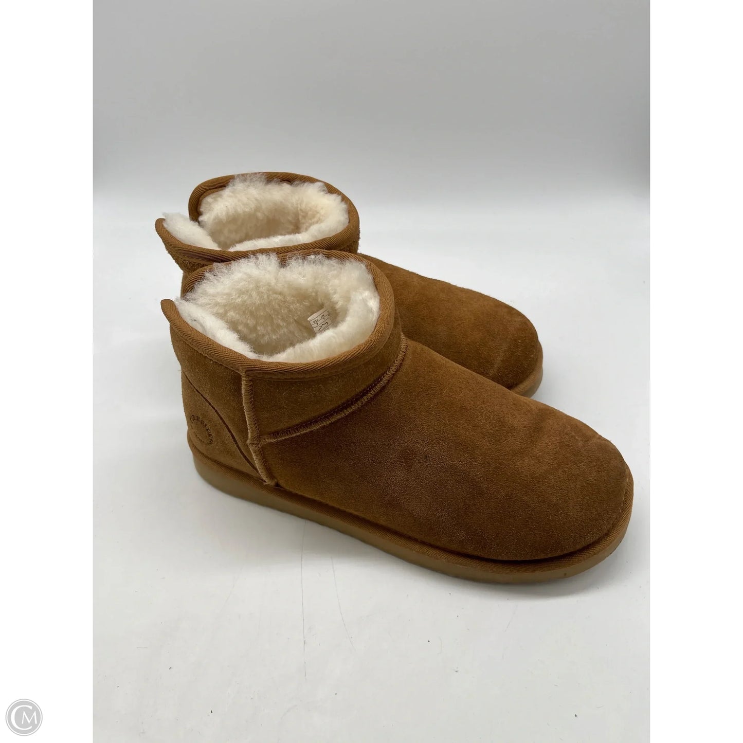 Boots Ankle Flats By Clothes Mentor In Brown, Size: 9
