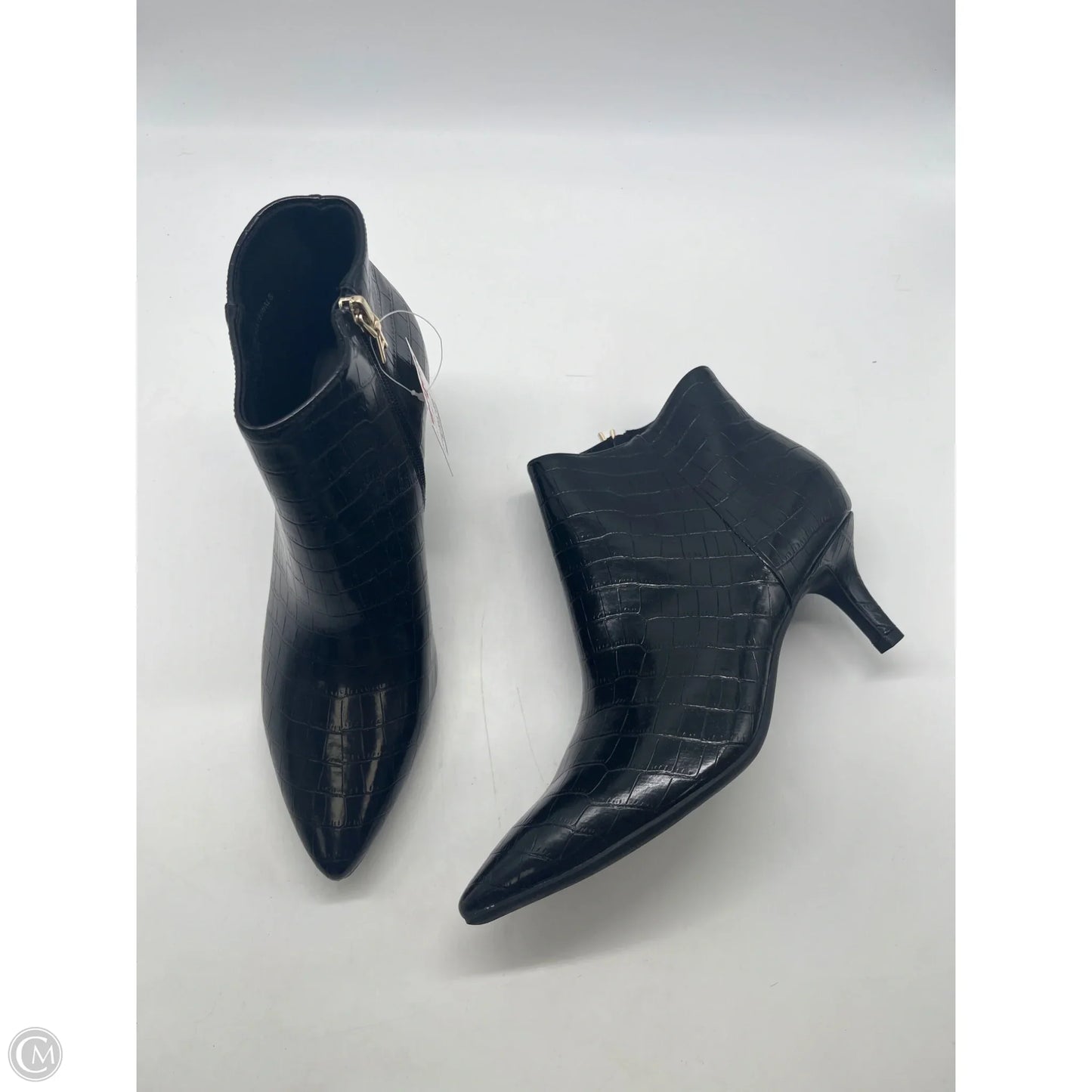 Boots Ankle Heels By Aerosoles In Black, Size: 9