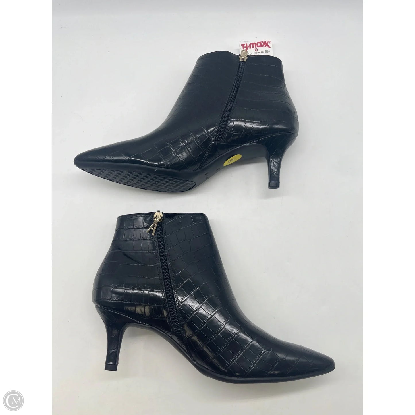 Boots Ankle Heels By Aerosoles In Black, Size: 9