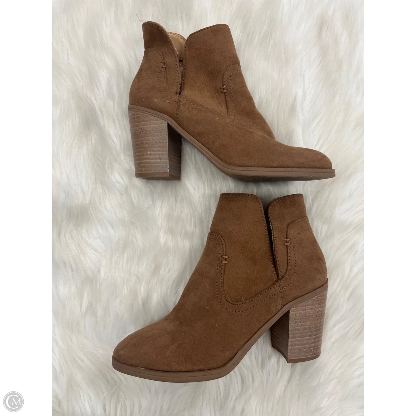 Boots Ankle Heels By White Mountain In Brown, Size: 6.5