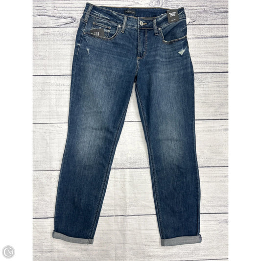Jeans Boyfriend By Silver In Blue Denim, Size: 14
