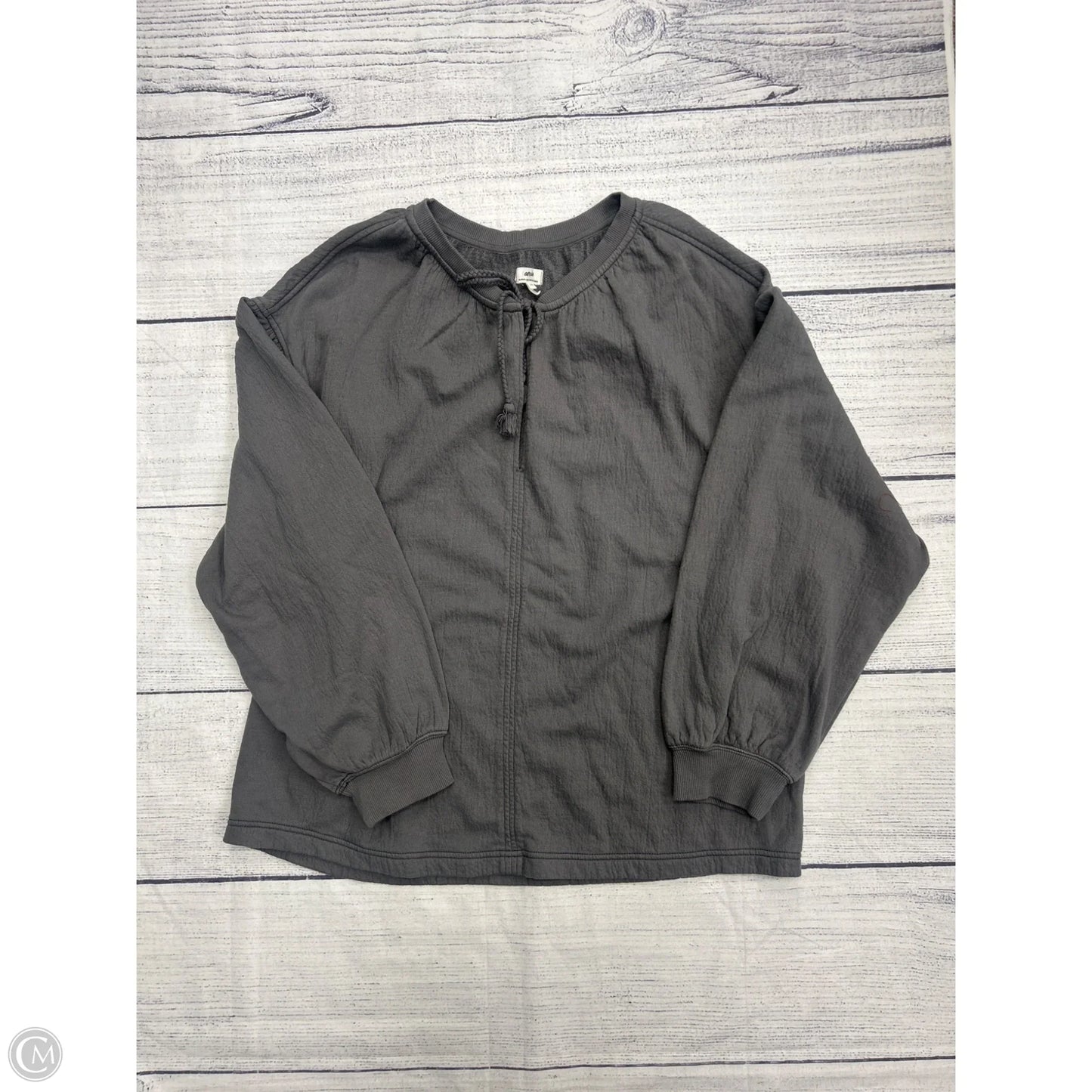 Sweatshirt Crewneck By Aerie In Grey, Size: L