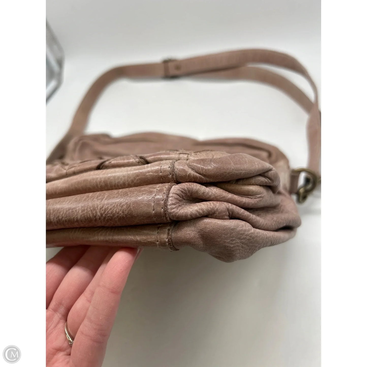 Crossbody Leather By Cmc, Size: Medium
