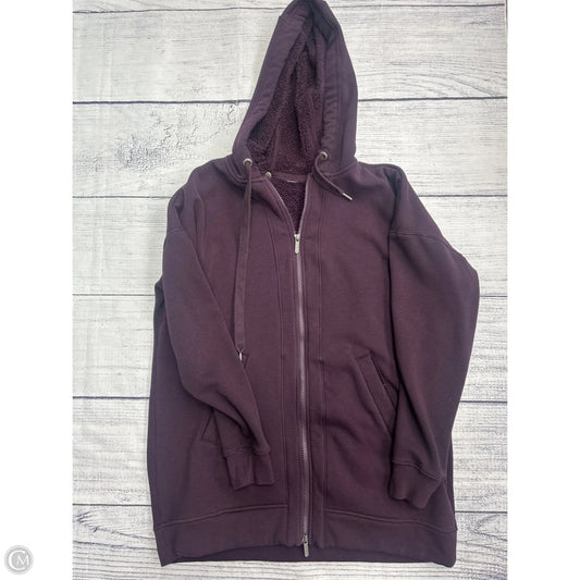 Athletic Sweatshirt Hoodie By Athleta In Purple, Size: L