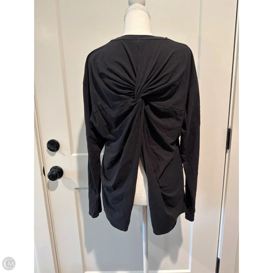 Athletic Top Long Sleeve Crewneck By Lululemon In Black, Size: L