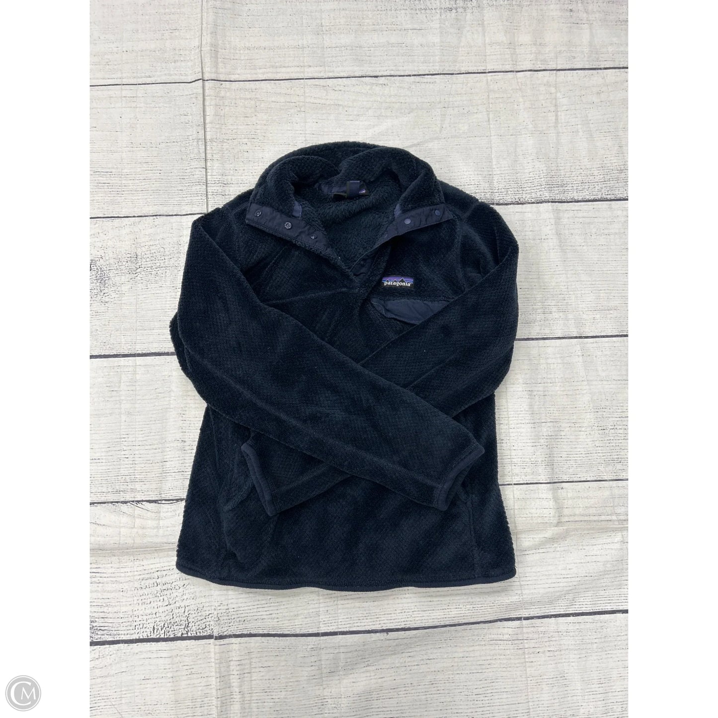 Sweatshirt Collar By Patagonia In Blue, Size: S
